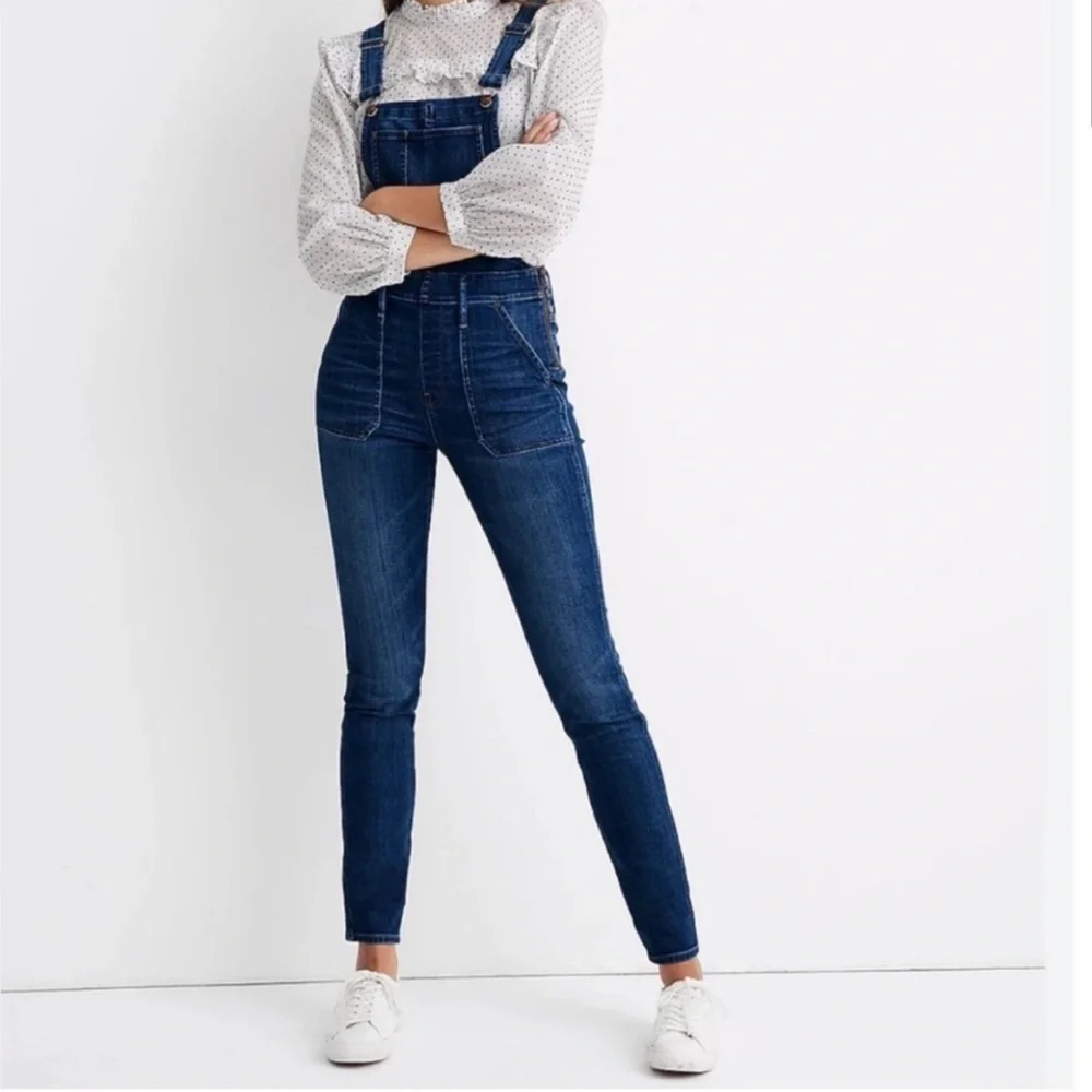 Madewell NWT Skinny Overalls in Groveland Wash | XS - Picture 3 of 12